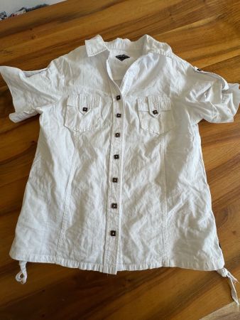 Weiss Sommer Hemd/Blus Blanc du Nil Gr. T2/38 Top