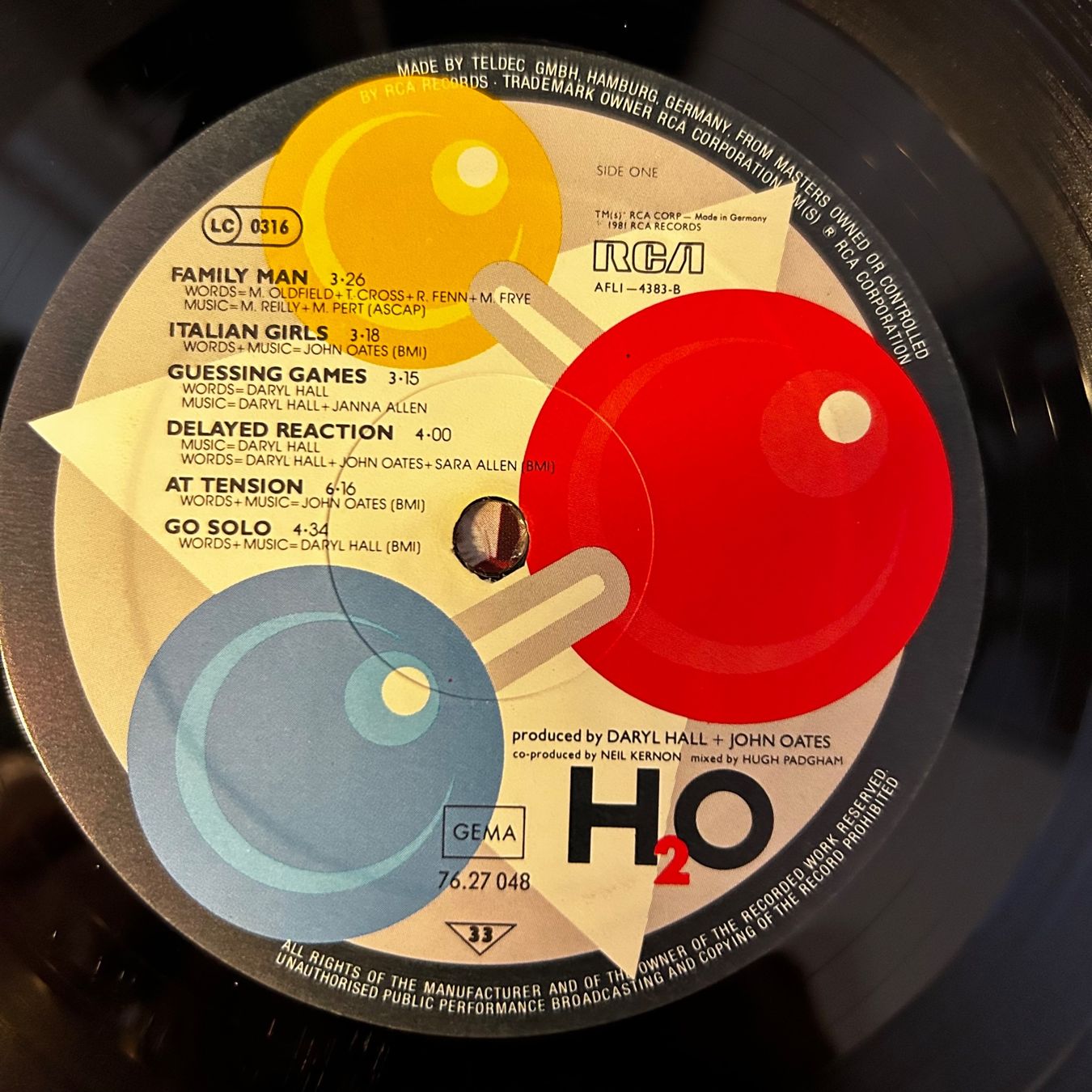 Schallplatten: Daryl Hall & John Oates - H2O - Top Vinyl – Gebraucht aus Aesch BL von BernisFlomi 2