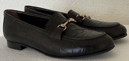 Via Roma mocassins en cuir noir