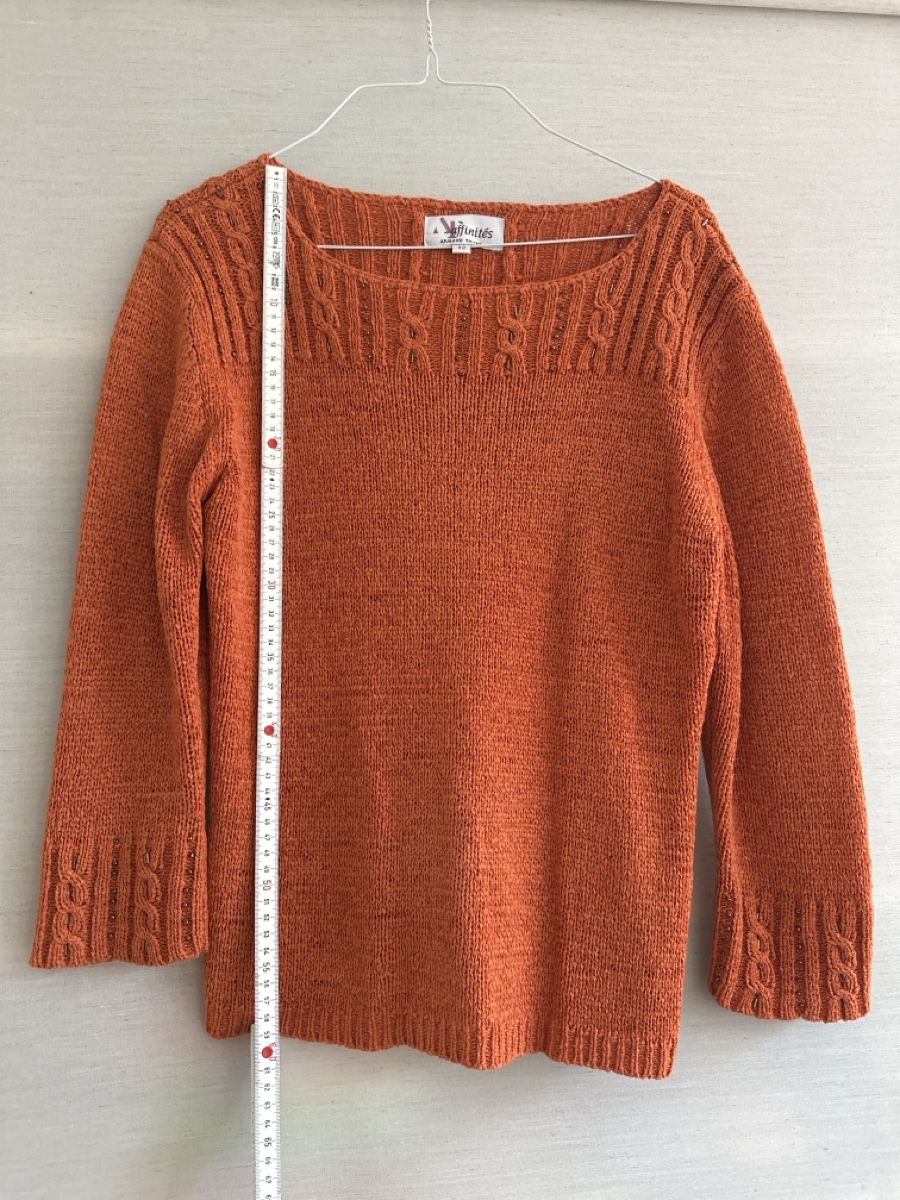 Pulls & Sweat-shirts: Damen Pullover orange T2 Strick Details – D'occasion à Rothenburg par wer_g9fd 1