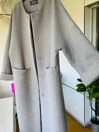 Warmer Mantel grau