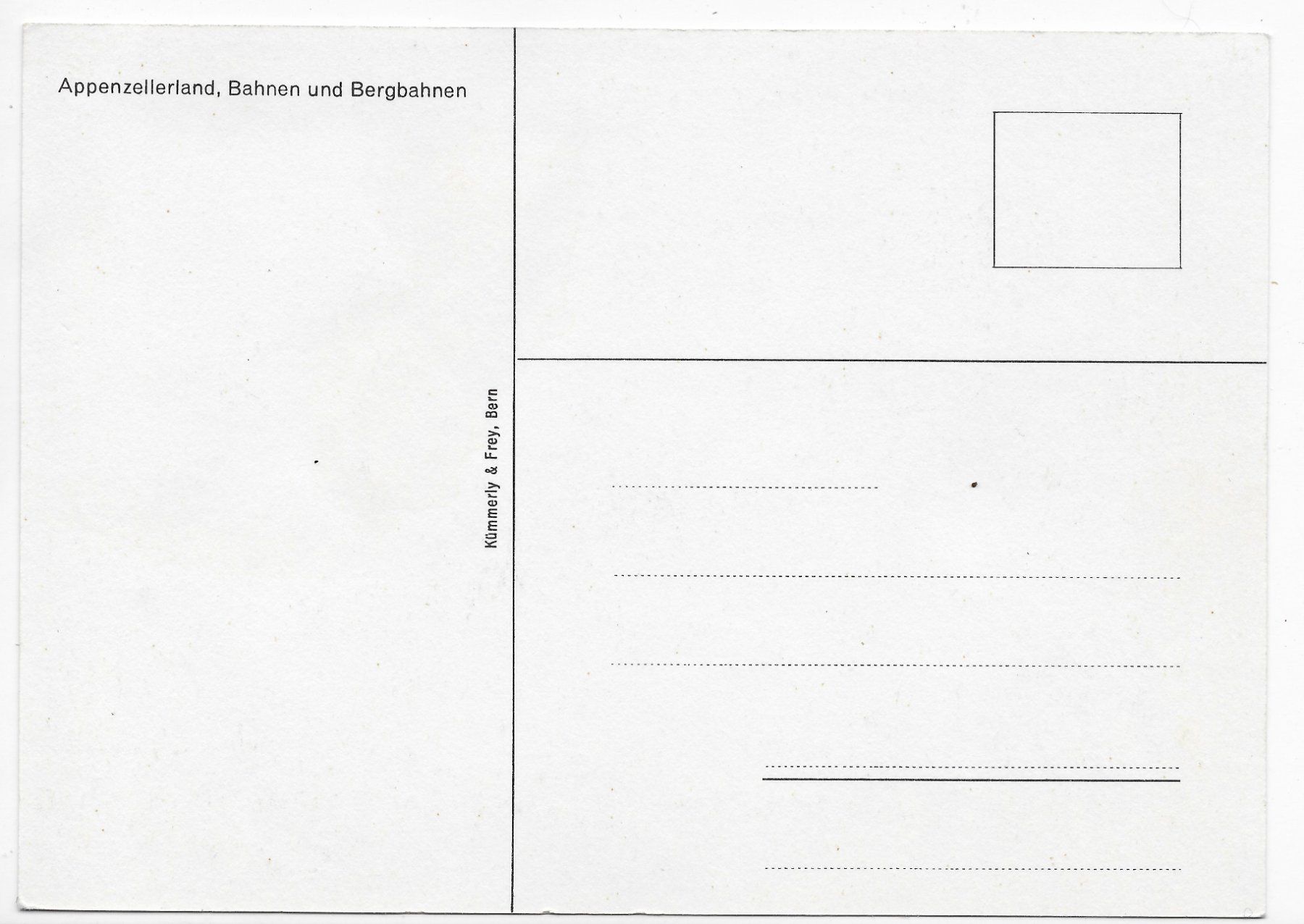 Cartoline postali: Appenzellerland, Bahnen und Bergbahnen – Usato da Hefenhofen venduto da Richsalz 1
