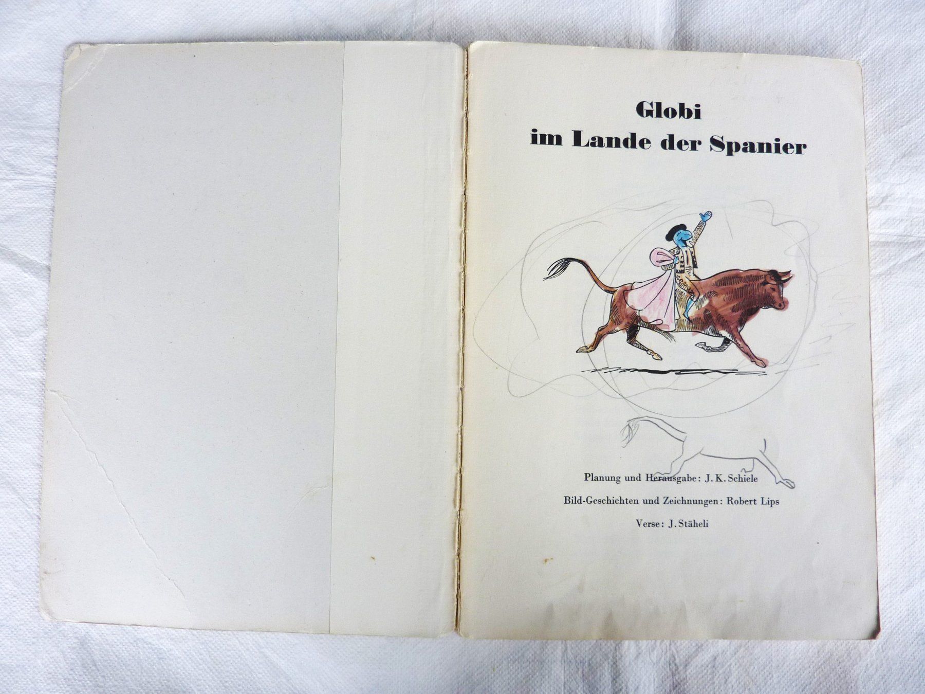 Comics: Globi im Land der Spanier, 1. Auflage 1959 – Gebraucht aus Lustmühle von kloster46 1