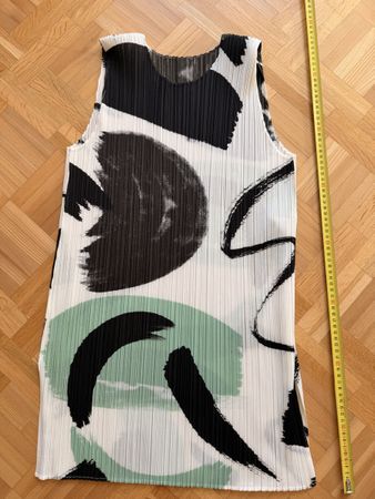 Pleats Please Issey Miyake Top gemustert Grösse 05