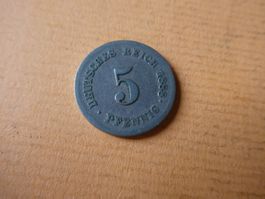 Dt. Reich 1888 F, 5 Pfennig