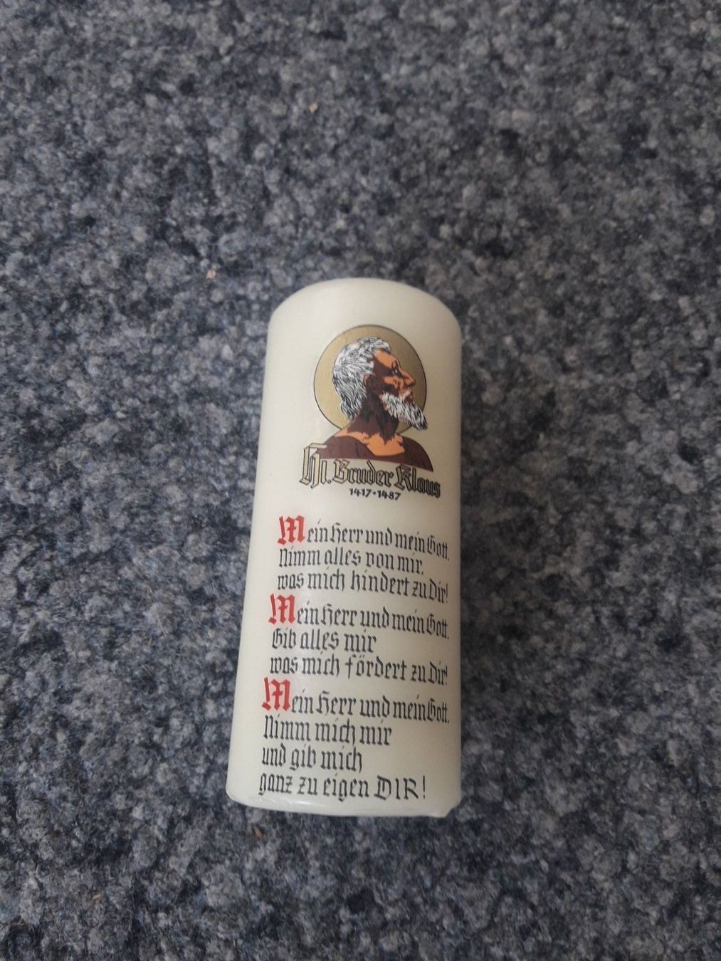 Candele: Kerze Bruder Klaus – Nuovo e nell'imballaggio originale da Flüeli-Ranft venduto da Silberfuchs6