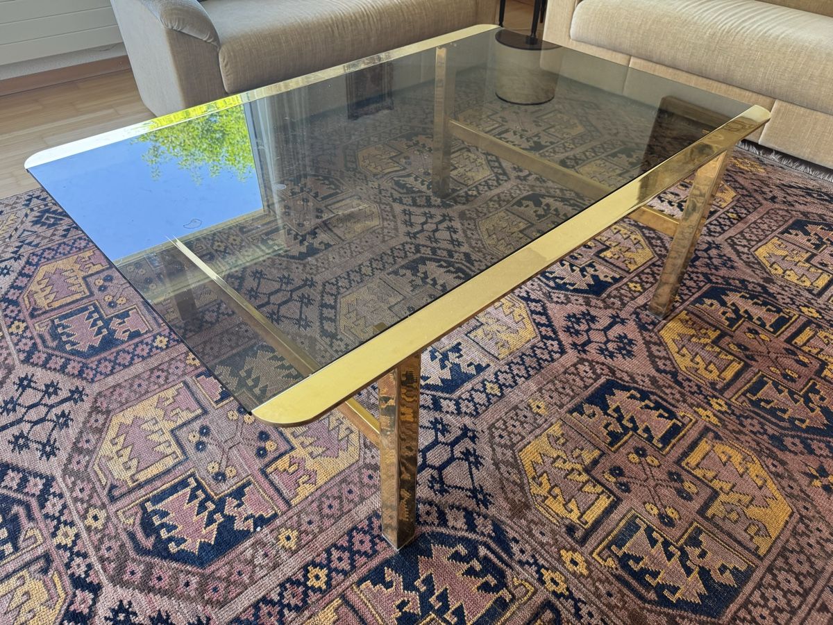 Tables: Kaffeetisch mit Glassplatte – D'occasion à Langnau am Albis par pla_2vk5