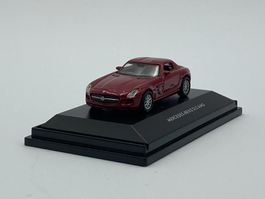 Welly 73144 1:87 Mercedes-Benz SLS AMG dunkelrot