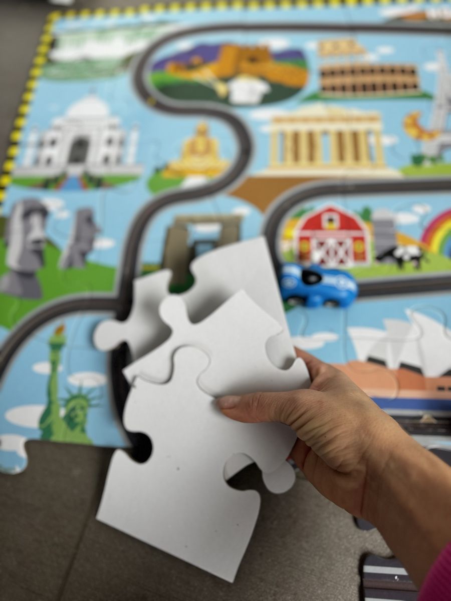 Puzzle: Melissa & Doug Weltreise Puzzle mit Autos – Usato da Goldau venduto da mira221 6
