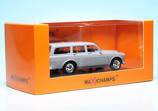 Volvo Modellini d'auto: VOLVO 121 AMAZON BREAK 1966 GRAU 1:43 MAXICHAMPS – Nuovo e nell'imballaggio originale da Suhr venduto da Moebelsiralfred 1