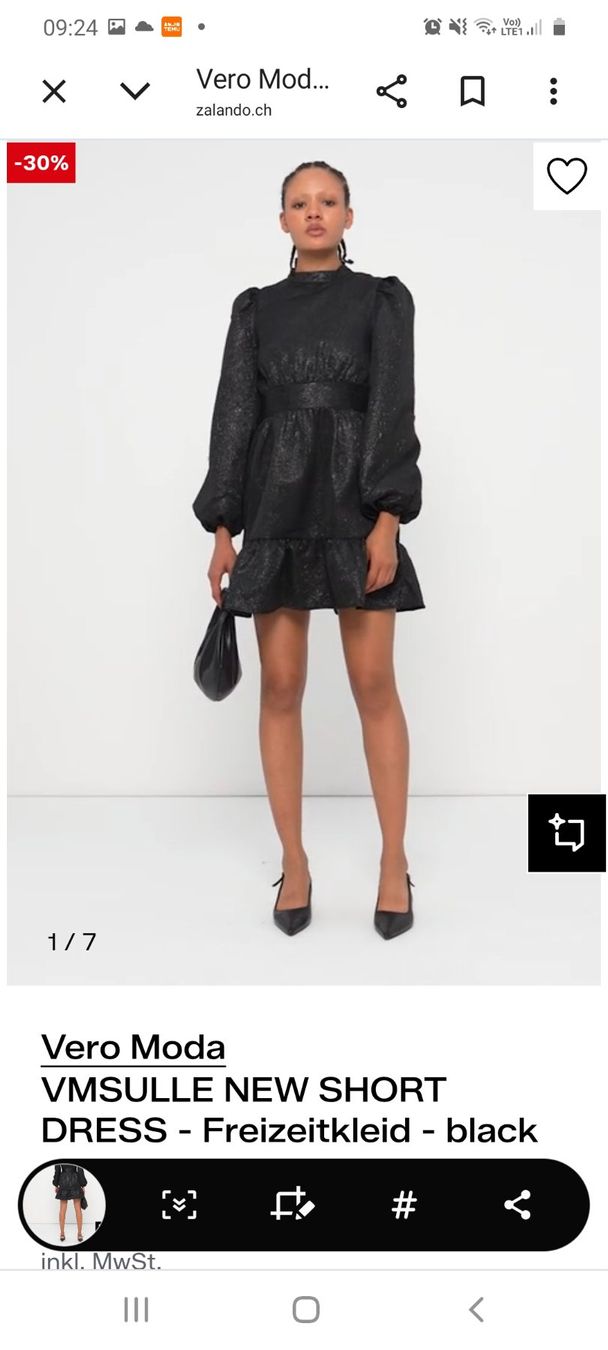 Kleider: Elegantes, schwarzes Kleid - – Gebraucht aus Zofingen von nena-0809 6