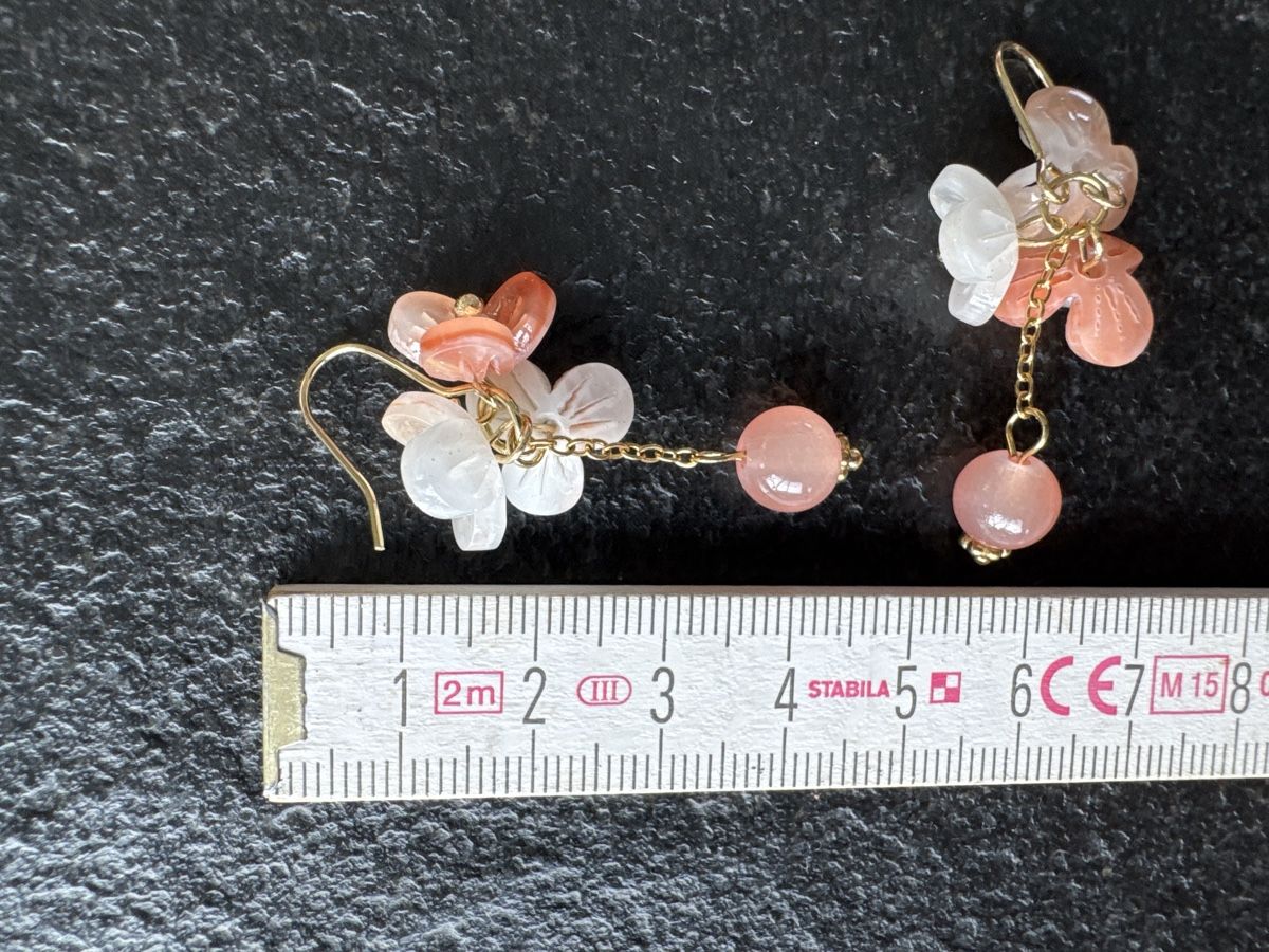 Orecchini pendenti & Orecchini a lobo: Handgefertigte Ohrringe, Blumenmuster/Einzigartiges Design – Nuovo e nell'imballaggio originale da HORGEN venduto da vladibarca10 3