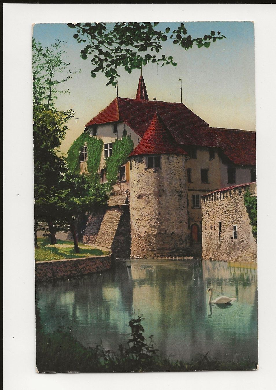 Cartoline postali: AK ca. 1920 Schloss Hallwil - Seetal – Usato da Greifensee venduto da 315WDO
