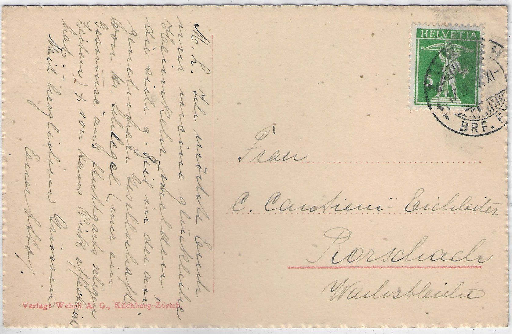 Cartoline postali: Zürich - Villa Rietberg – Usato da Ettingen venduto da Kartenplanet 1