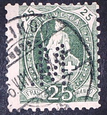 Tous les timbres: Perfin   62 – D'occasion à Opfikon par webstar30