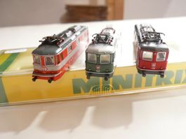 MINITRIX RE 4/4 NEUWERTIG TOTAL REVIDIERT 3 VARIANTEN OVP