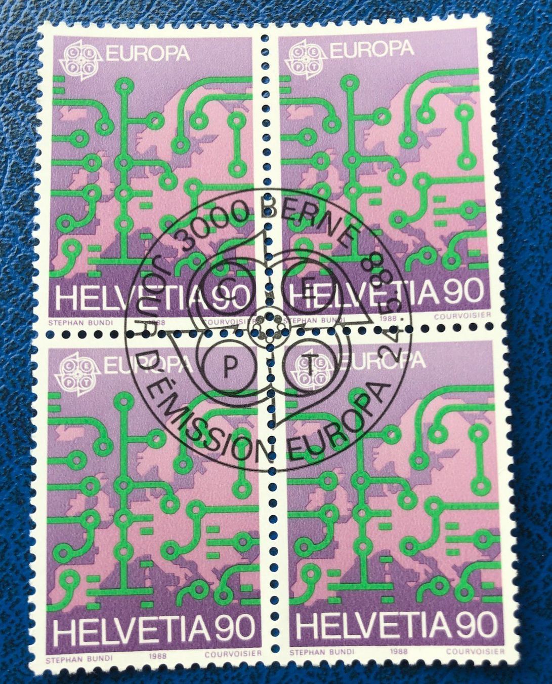 Tutti i francobolli: 4 er Block Nr.764 mit Vollstempel  Bern – Usato da Aarau venduto da Billa007