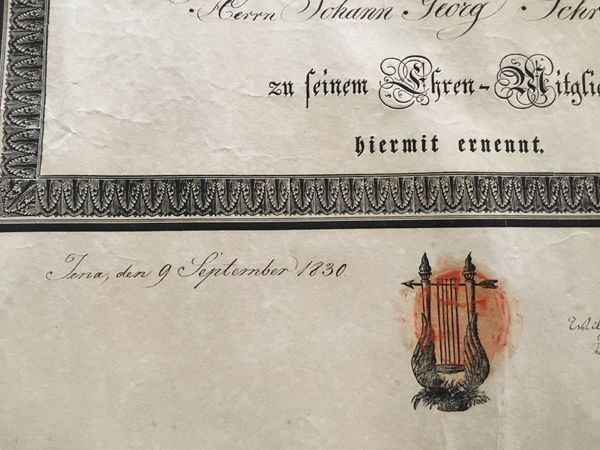 Cartoline postali: wunderschönes Antikes Diplom 1830 – Usato da Gipf-Oberfrick venduto da Iberico 2