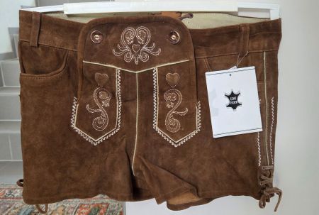 Neue Damen Trachtenlederhose kurz, Gr.40