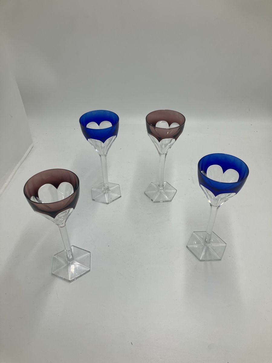 Bicchieri: 4 Verres multicolores  – Usato da fribourg venduto da Retroverso 1