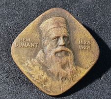 GG051 - Alte Brosche Henry Dunant Schweizer Samariterbund