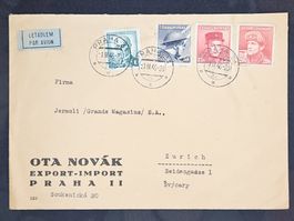 CL25 Enveloppe + Timbre Tchécoslovaquie 1946
