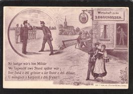 Brugg AG , Wirtschaft zu den 3 Eidgenossen , gel. 1910