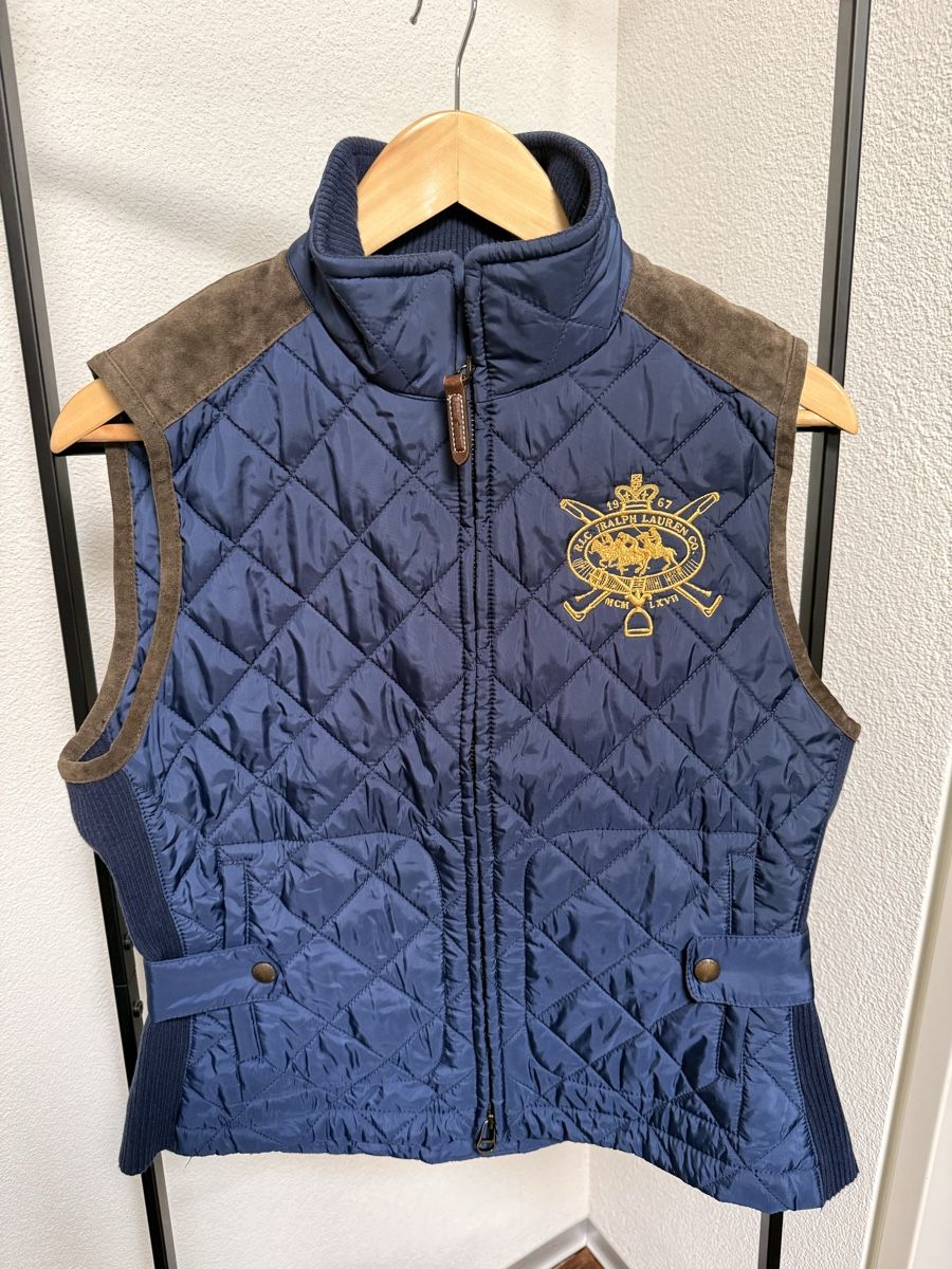 Ralph Lauren Gilet & Giacche senza maniche: Ralph Lauren Weste gesteppt Gr. L Dunkelblau  – Usato da Winterthur venduto da hera05