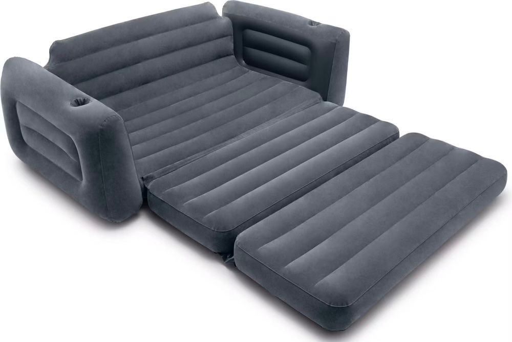Divani: Intex Luftbett/Sofa Pull-Out Sofa 231 x 203 x 66 cm dunkelgr – Nuovo (secondo la descrizione) da Basel venduto da Seifehuesli 6
