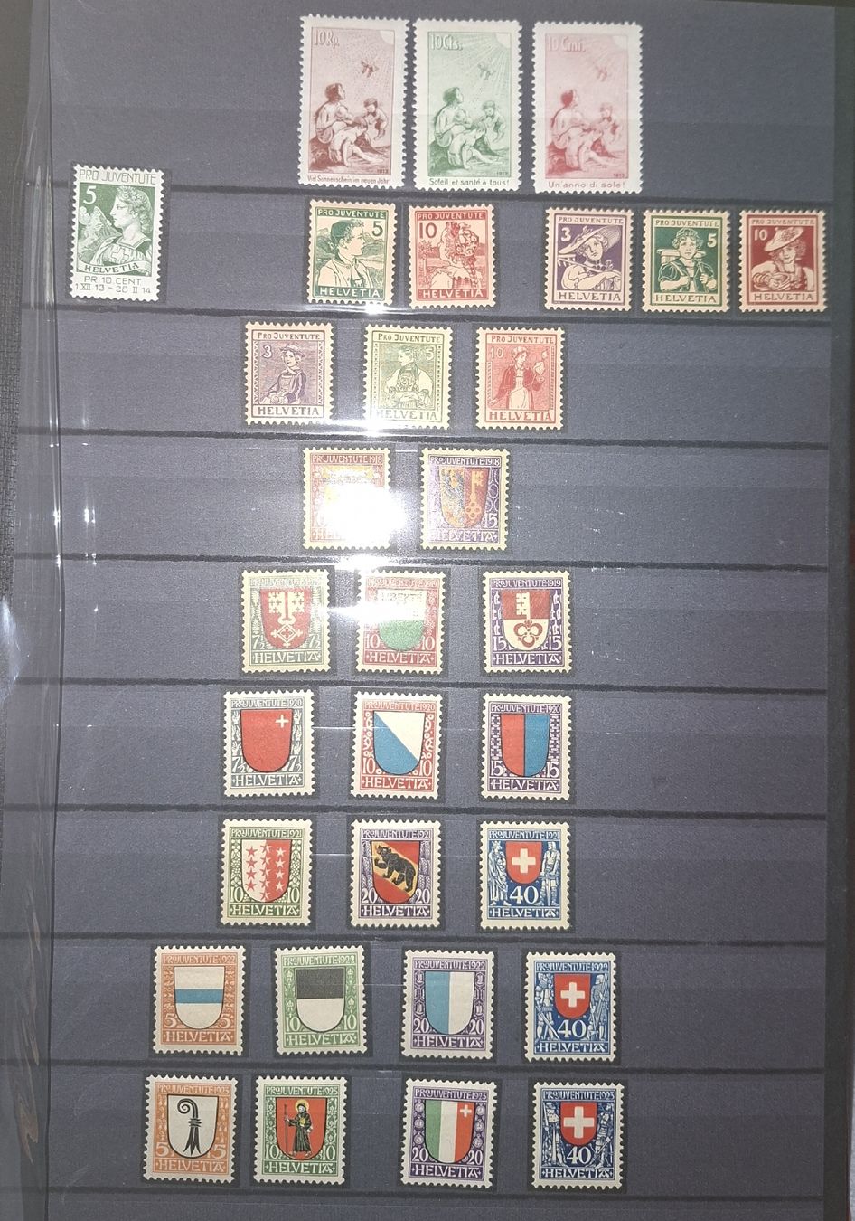 Tutti i francobolli: Pro Juventute Sammlung mit Vorläufer und Blocks  – Usato da Balgach venduto da SIMEON27