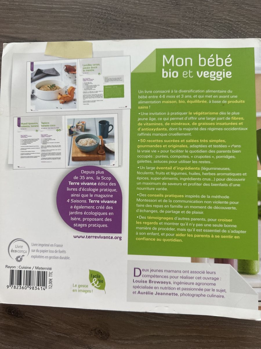 Bücher: Livres recettes bébé et DME veggies – Gebraucht aus Männedorf von Meganbdn 1
