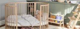Stokke Oval Crib Natural Wood Sleepi V3