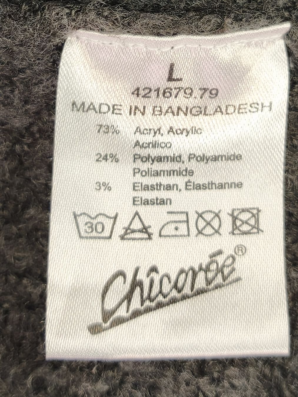 Vestiti: Strick Kleid Chicorée grau Grobstrick Grösse L – Usato da Emmetten venduto da SecondhandSiska 4