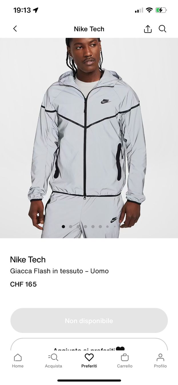 Nike Giacche: Nike Tech Woven Flash Light Jacket size M – Nuovo e nell'imballaggio originale da S. Antonino venduto da luk_cc2p 1