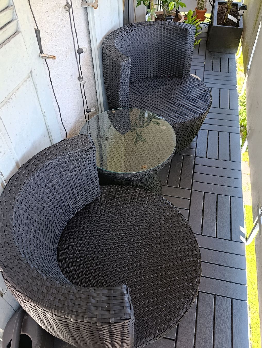 Fauteuils: Runde Rattan Lounge – D'occasion à Baar par L.isa28