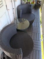 Runde Rattan Lounge