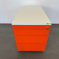 König + Neurath Container Roll-Korpus Weiss-Orange 4