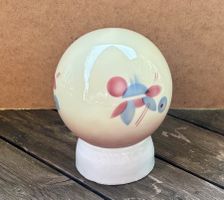 50er Jahre Deckenlampe, Ganglampe mit Art Deko Motiven