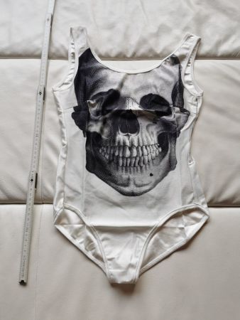 Body / Badekleid Skull Bones weiss Schädel *NEU* one size
