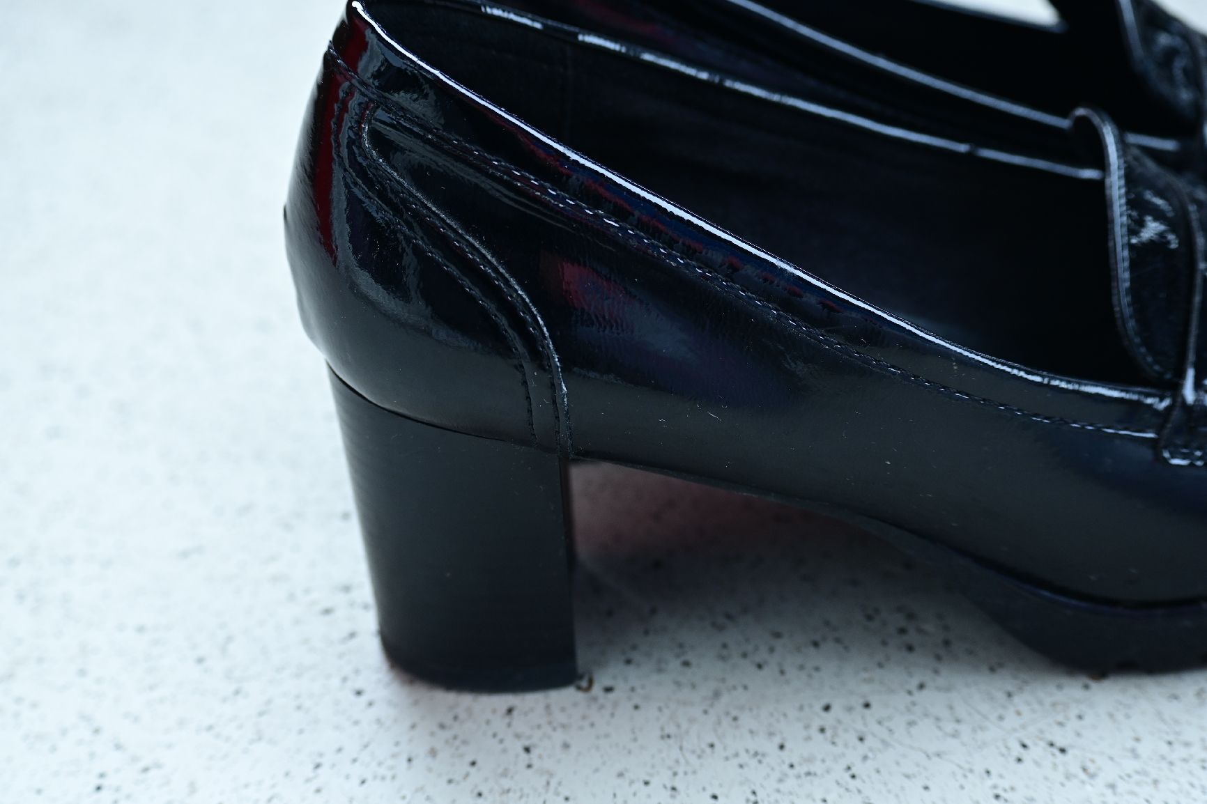 Scarpe da donna: Schwarze Lack-Loafer Grösse 39 – Usato da Horw venduto da kse_cmd6 2