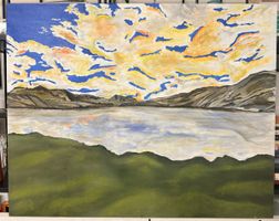 Hans Grunder: Berg - Ölgemälde - Beinwil am See