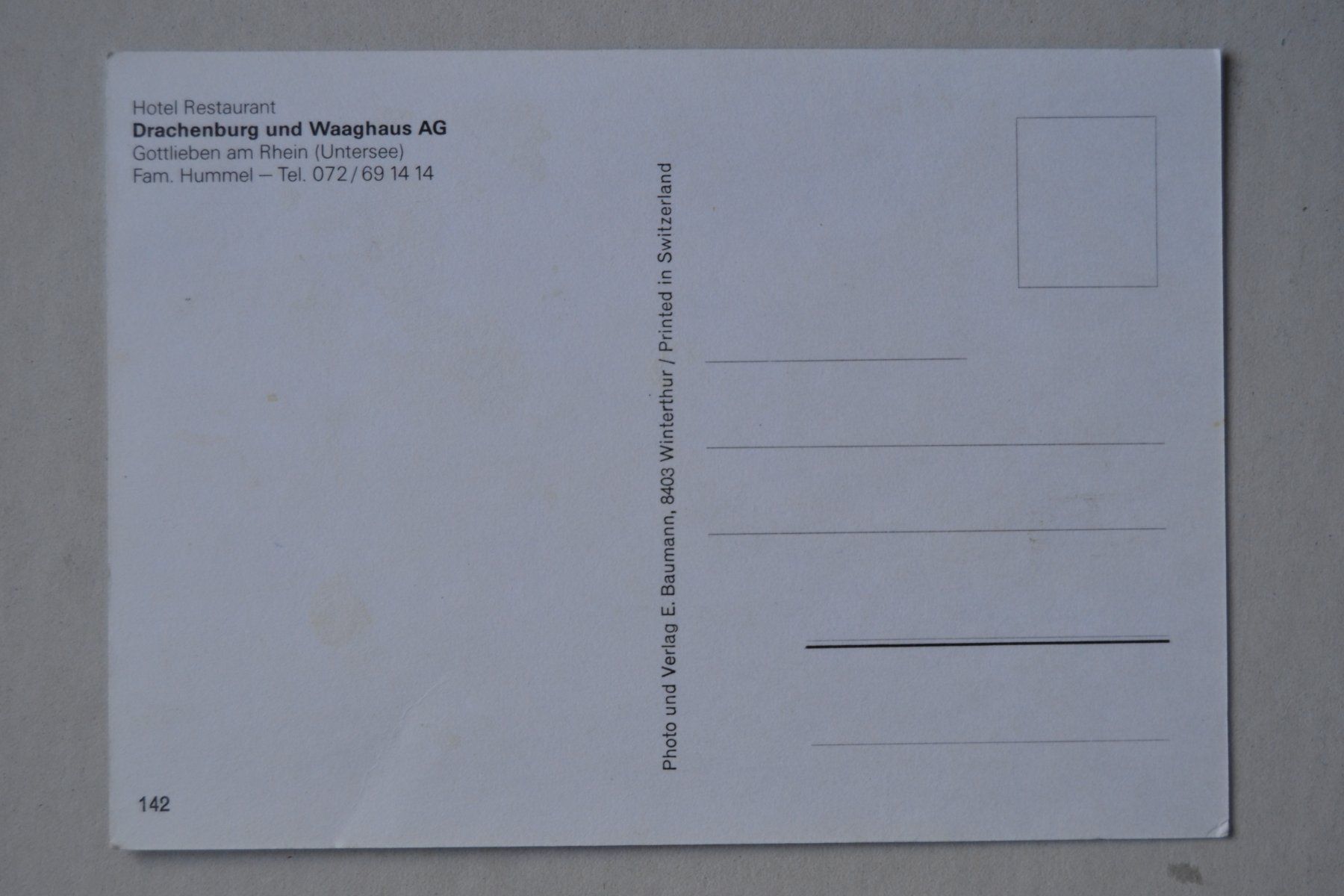 Cartoline postali: Gottlieben am Rhein – Usato da Beinwil am See venduto da kajak55 1