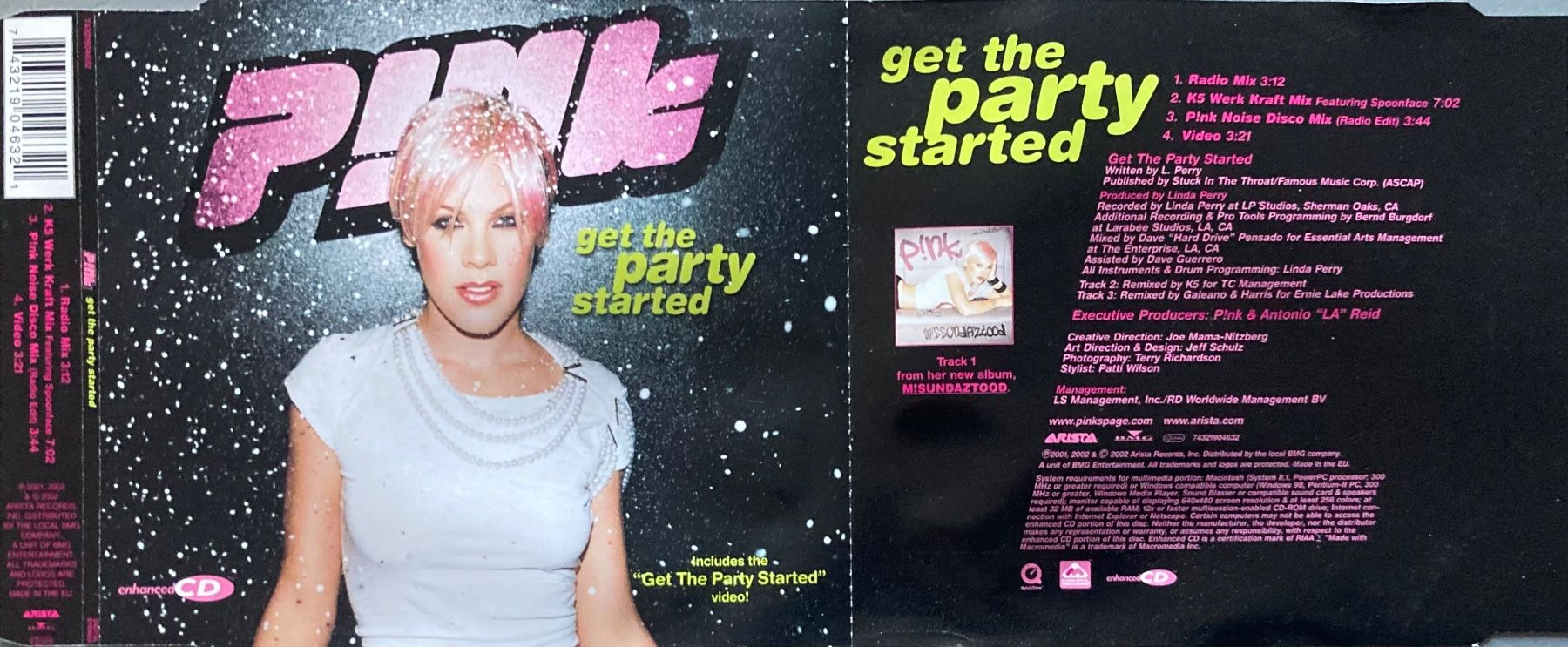 CD: P!NK - GET THE PARTY STARTED – Usato da Poliez-Pittet venduto da Newtown-Records