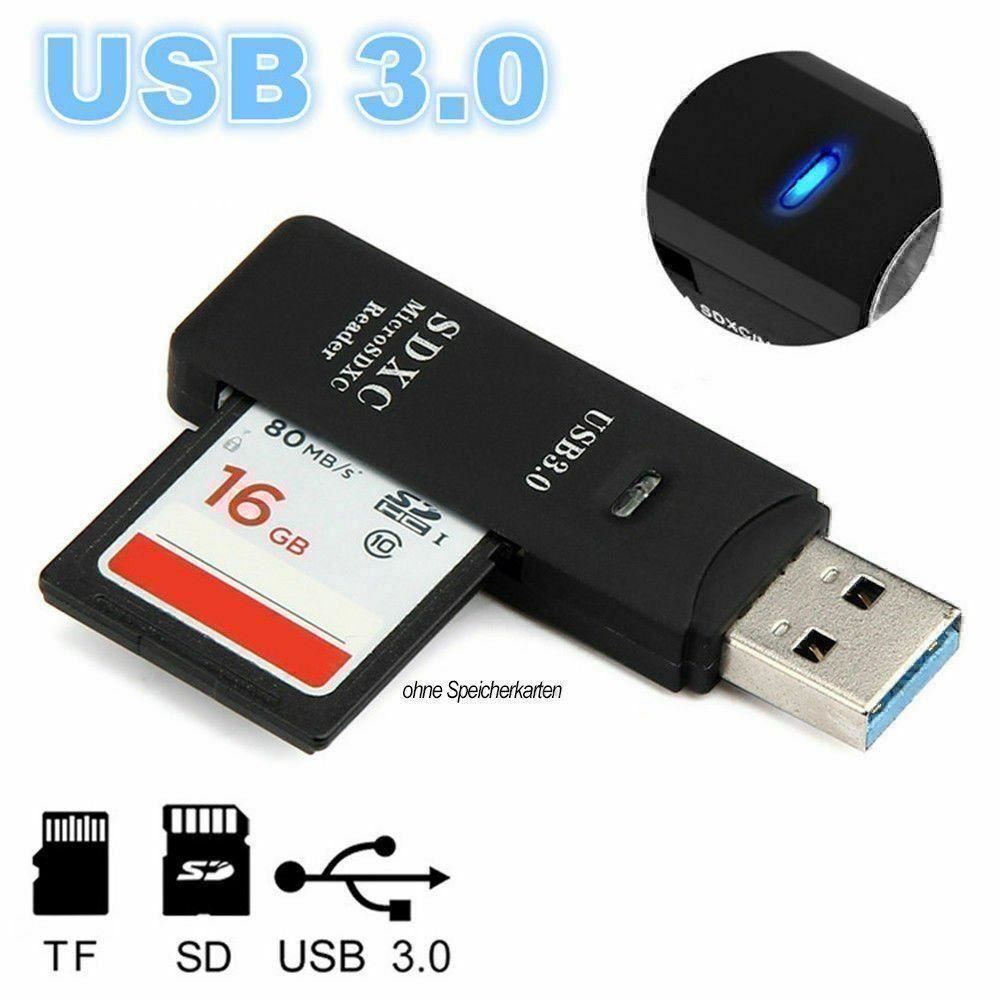 Lettori di schede: USB 3.0 Kartenleser 5Gbps Super Speed Kartenlesegerät – Nuovo e nell'imballaggio originale da Pfäffikon SZ venduto da ANNAPURNA8091