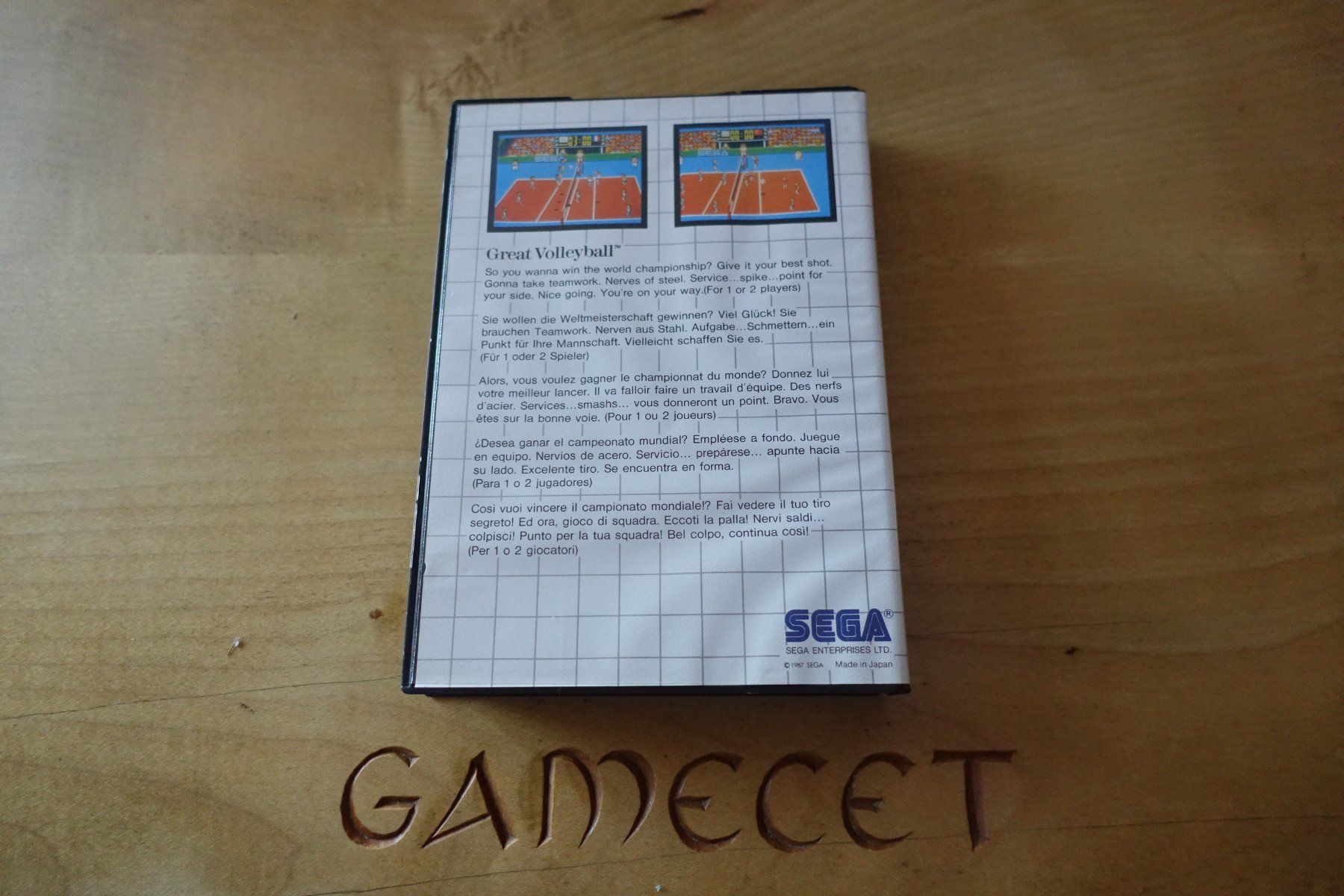 Sega Giochi: Great Volleyball - Sega Master System – Usato da Steinach venduto da Gamecet 2