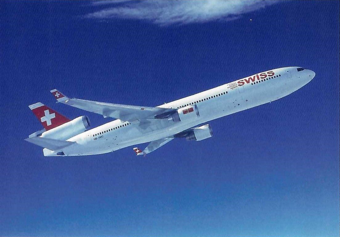 Cartoline postali: SWISS  ✈ MD-11 – Nuovo (secondo la descrizione) da Humlikon venduto da GX30
