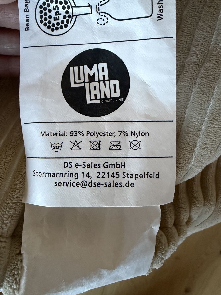 Coussins: Cord Sitzsack – D'occasion à Gommiswald par Biene_CH 1