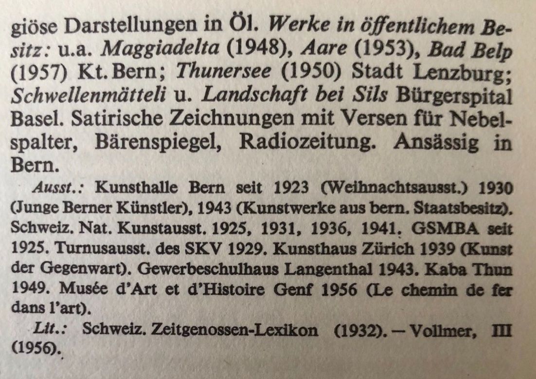 Gemälde: Nyffenegger Heinrich (1895-1968) – Gebraucht aus Grosshöchstetten von Perle1951 5