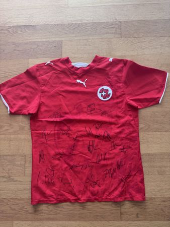 SVF Schweizer Nati-Trikot, Original mit Unterschriften