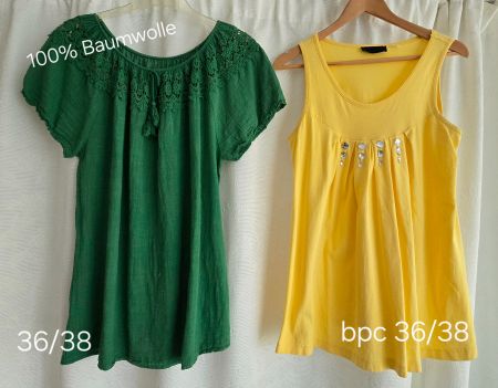 2x Bluse/Tunika, Gr. 36/38, Baumwolle, Top Zustand
